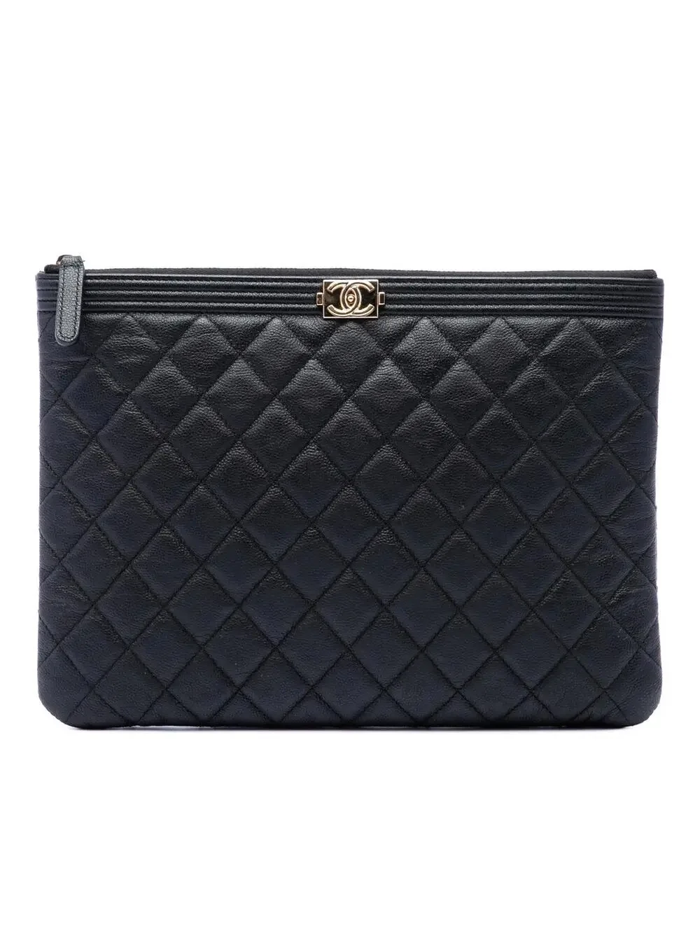 Chanel Medium Quilted Caviar Boy O Case #342850C10B